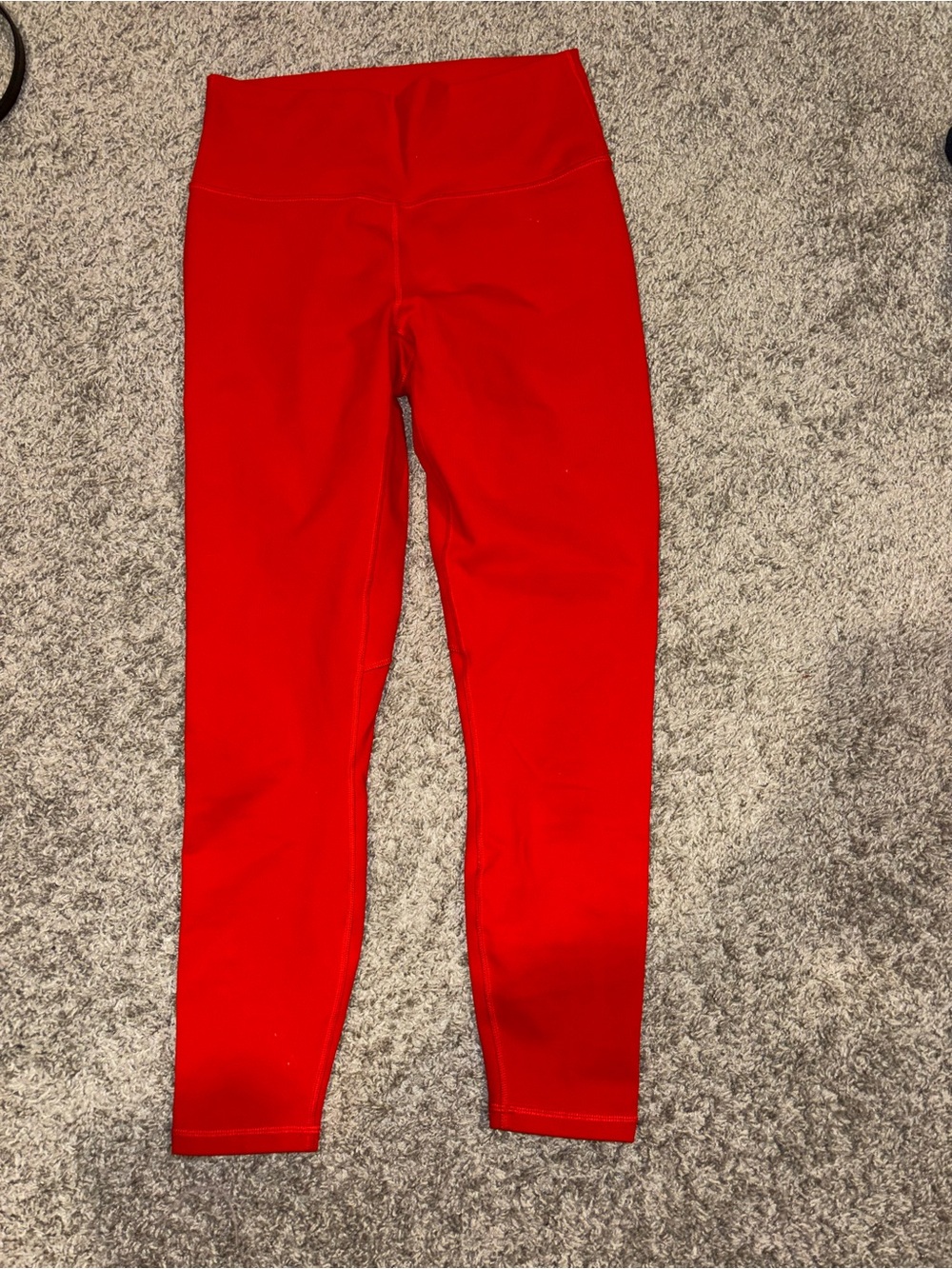 Kids Red High-Waisted Active Leggings